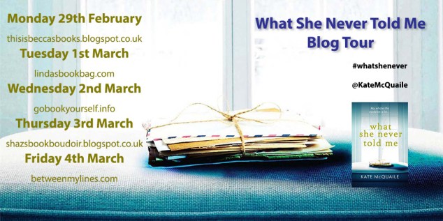 What She Never Blog Tour Poster