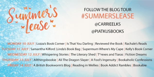 Summer's Lease blog tour poster