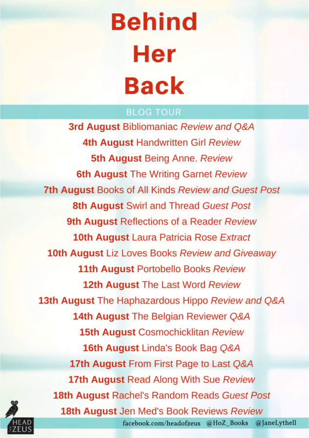 Behind Her Back Blog Tour