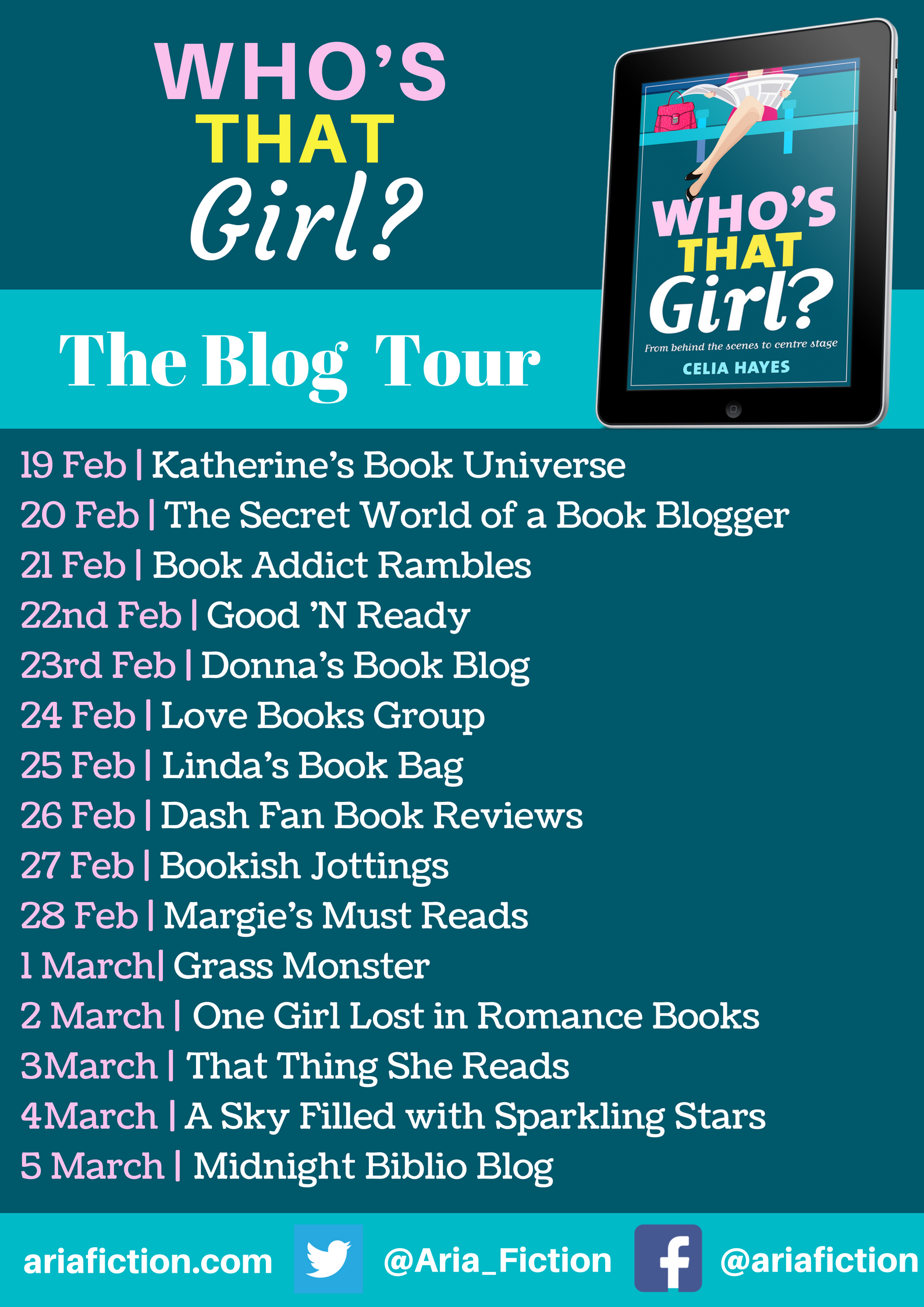 Who's That Girl blog tour banner