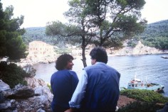 Dina and Yannis contemplating Atsitsa in 1984