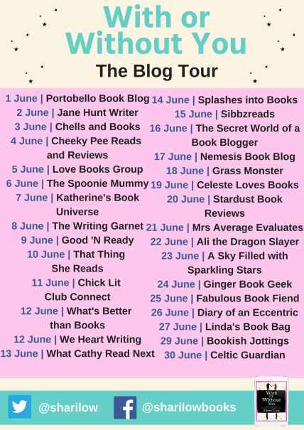 With or Without You blog tour banner