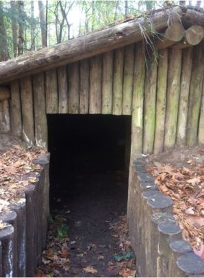 hut entrance