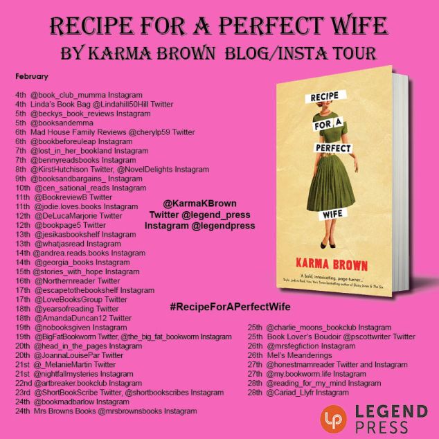 Recipe for a Perfect Wife Blog Tour