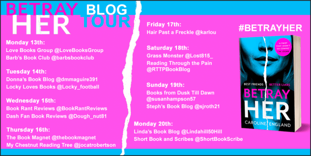 Betray Her blog tour banner