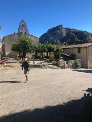 Church square Montsegur taken from well Otto was dropped down
